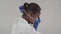 File:Donning PPE- Put on N95 Respirator CDC09.webm