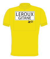 Yellow jersey with Leroux-Gitane insignia