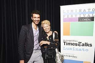 Jörn Weisbrodt and Joni Mitchell at the Luminato Festival in June 2013