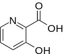 Skeletal formula of 3-hydroxypicolinic acid
