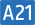 Austrian A21 motorway shield