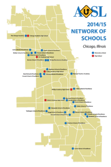 AUSL Network of Schools Map
