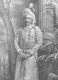 An Indian king standing