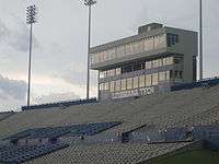 Joe Aillet Stadium home stands and press box