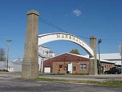 Arch in the Town of Marshall