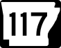 Highway 117 marker