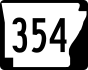 Highway 354 marker