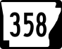 Highway 358 marker