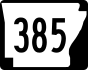 Highway 385 marker