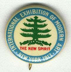 Armory Show button, 1913