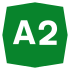 A2 motorway shield}}