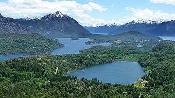 View of Bariloche and Nahuel Huapi Lake