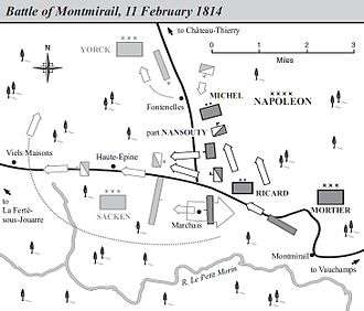 Map of the Battle of Montmirail