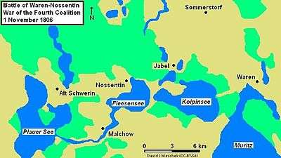 Map of the Waren-Nossentin area