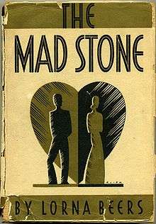 Photo of cover of Lorna Beers' novel The Mad Stone.
