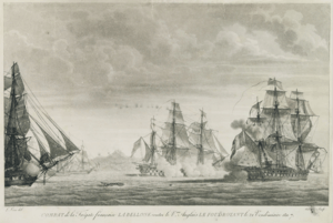 Battle between Bellone and HMS Foudroyant
