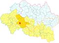 Map of Bézenet in the Région de Montmarault intercommunality