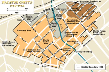 Map of the Białystok Ghetto