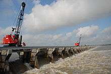 Bonnet Carre Spillway on opening day 2011.