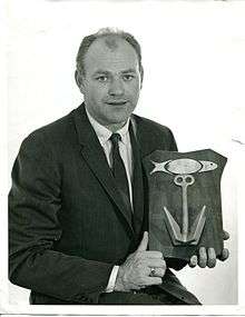 Bert Bulkin with Corona recovery hook, about 1960.
