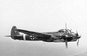 a twin engined aircraft in flight