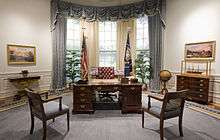 Replica of the Oval Office as decorated by Mark Hampton for President George H.W. Bush