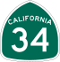 State Route 34 marker
