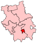 A small constituency, located in the centre of the county.