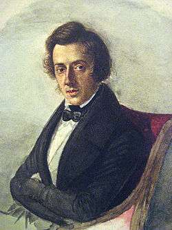 A painting of a young white male, with long hair and a suitcoat