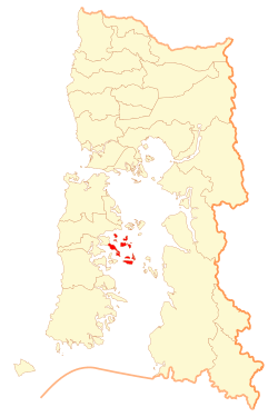 Location of Quinchao in the Los Lagos Region