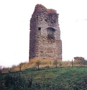 The remains of Corsehill Castle