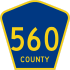 County Route 560  marker