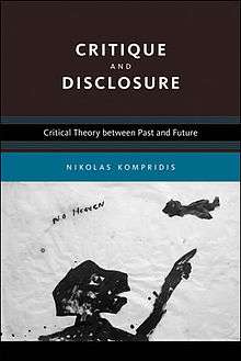 Critique and Disclosure book cover