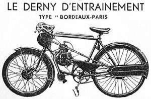 An illustration of a derny.