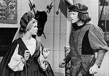 Samantha and Darrin Stephens in the Bewitched episode "How Not to Lose Your Head to King Henry VIII"