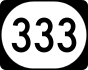 Iowa Highway 333 marker