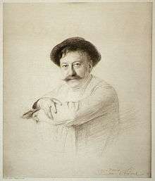 Aimé Morot, 1905, gravure of drawing by Émile Friant