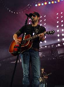 Photo of Eric Church performing live on stage