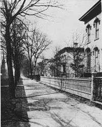 Homes on Euclid Avenue's "Millionaire's Row", (south side of Euclid Avenue) circa 1870