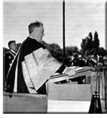Franklin D. Roosevelt speaking at Queen's University