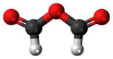 Ball-and-stick model of the formic anhydride molecule