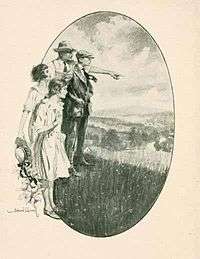 Frontispiece in book "The Windy Hill" by Cornelia Meigs
