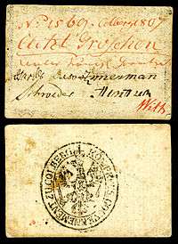 Emergency issue currency for the Siege of Kolberg (1807), 8 groschen