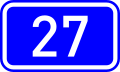 National Road 27 shield