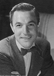 A photography of Gene Kelly.
