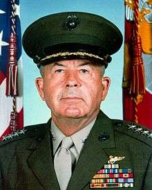 A color image of John Davis, a white male in his Marine Corps dress uniform