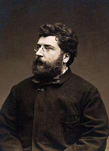A portrait of the composer Georges Bizet