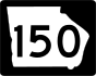 State Route 150 marker