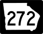 State Route 272 marker