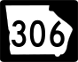 State Route 306 marker